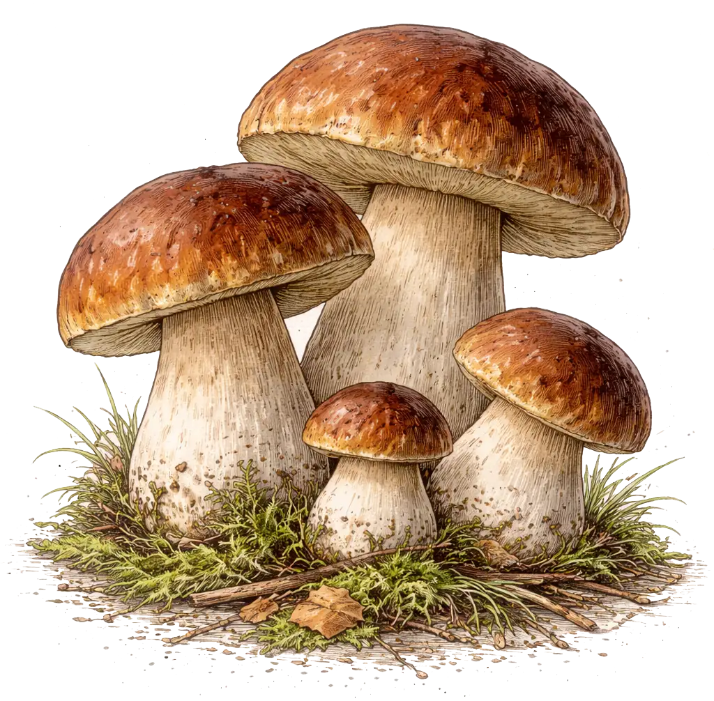 mushrooms illustration